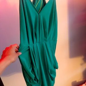 Emerald mini dress s green